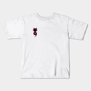Cat Semicolon Kids T-Shirt